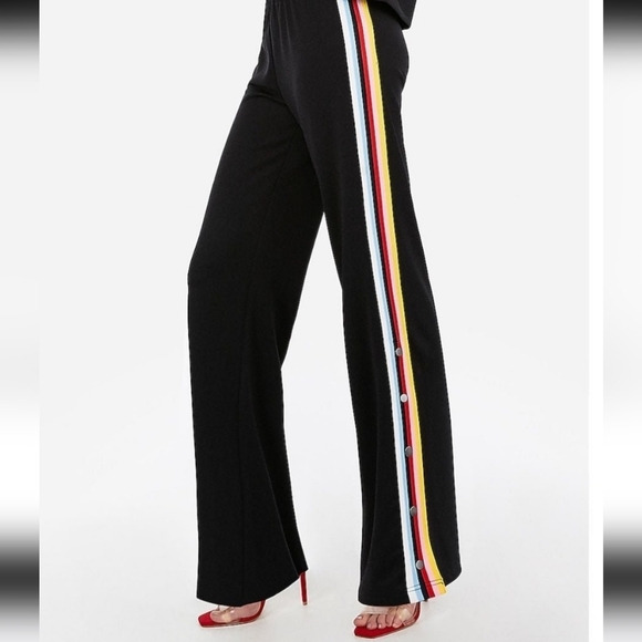 EXPRESS One Eleven Black Rainbow Jacket and Track pants Set Size L - Picture 7 of 15